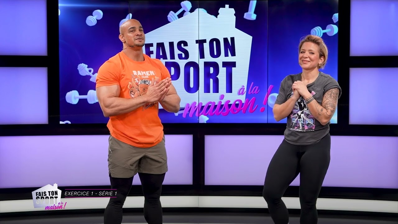 FAIS TON SPORT À LA MAISON! ❤️💪 CARDIO +HAUT  DU CORPS! - S04 EP06