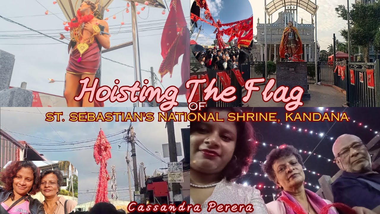 St. Sebastian Feast Begins in Kandana | Flag Hoisting & Alms Giving | Catholic Vlog