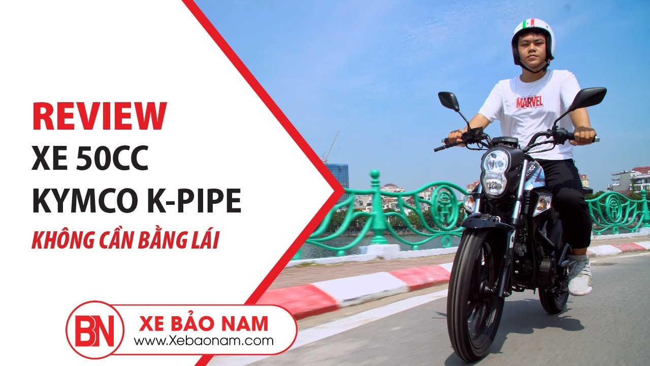 XE KYMCO K-PIPE 50CC V1.0 ►Giá 20.500.000đ XE MÁY CÔN TAY CHO CẬU ẤM KYMCO K-PIPE 50cc