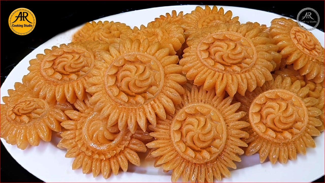 সূর্যমুখী নকশী পিঠা রেসিপি | মিনি নকশী পিঠা |  Bangladeshi Nokshi pitha Recipe