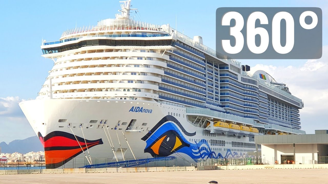 🔱 360 video cruise ship VR AIDAnova New Mediterranean Sea cruises Virtual Reality