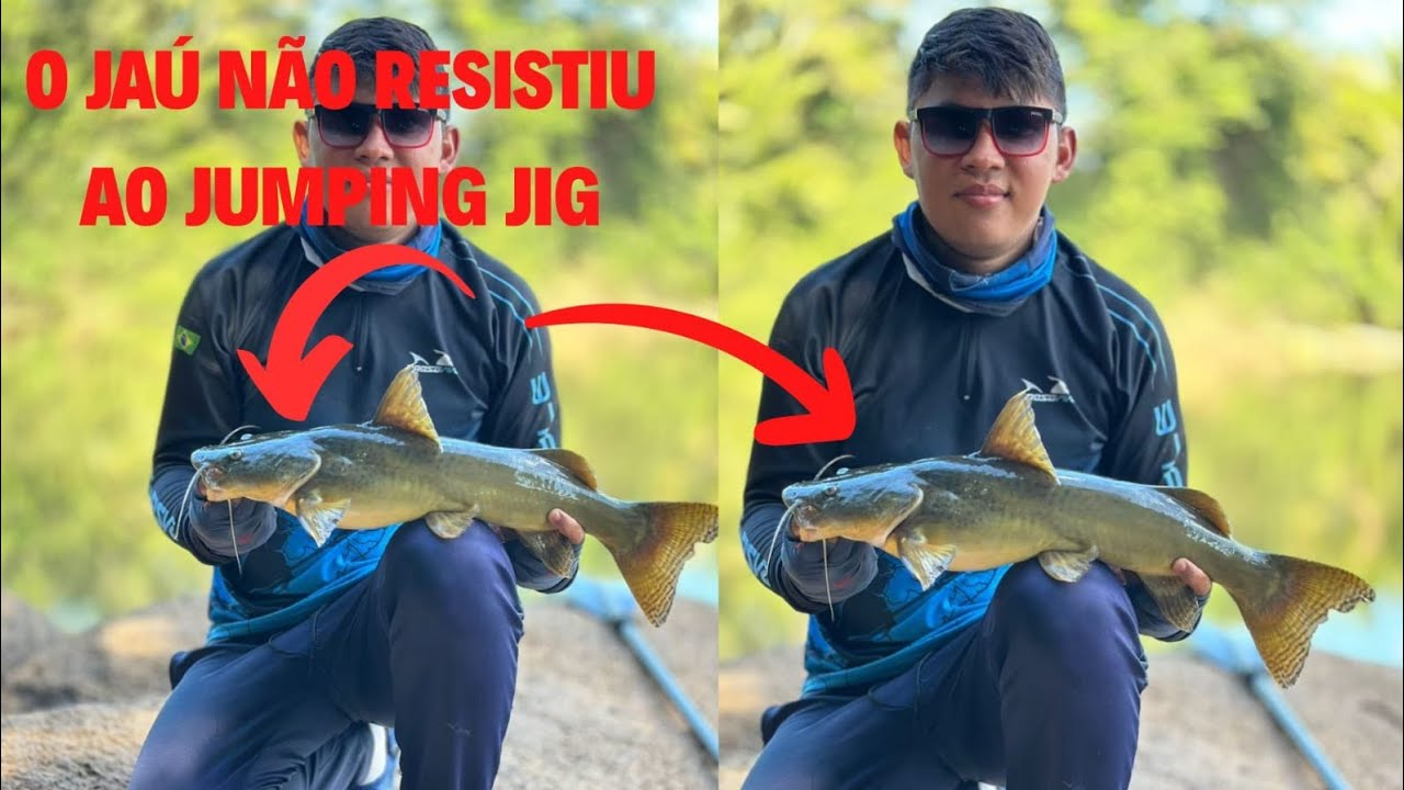 PESCARIA COM MICRO JIG: O JAÚ NÃO RESISTIU A ISCA.