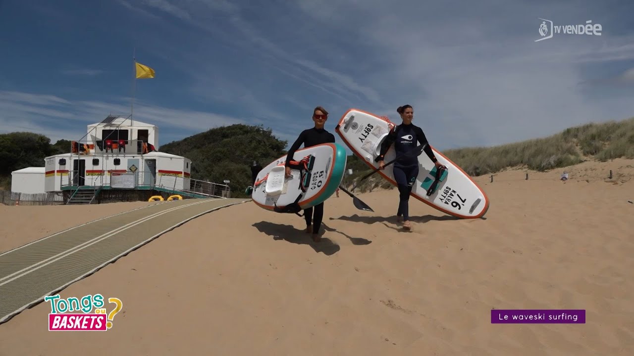 Tongs ou baskets ? Waveski surfing