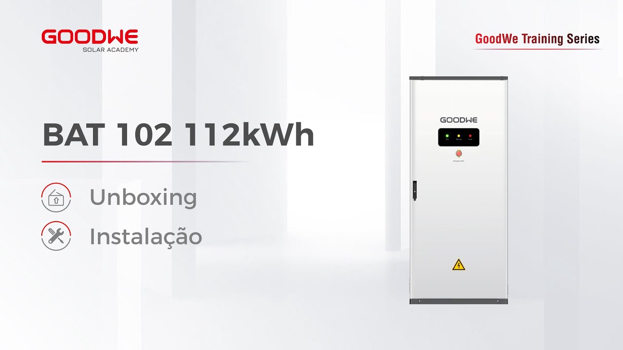 Bateria BAT 102 112 kWh GoodWe   Unboxing e Instalação