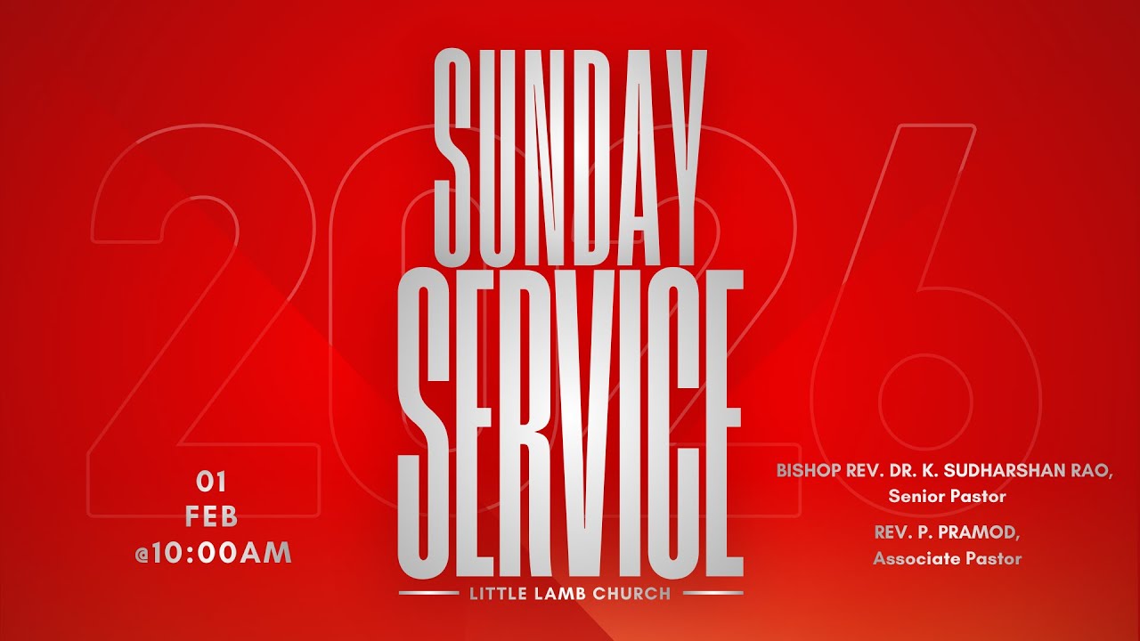 Sunday Service | 01st February2026 | 10:00AM | LITTLE LAMB CHURCH