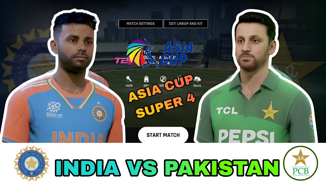 India 🇮🇳 Vs Pakistan 🇵🇰| Asia Cup 2025 Super 4| Cricket 24 Gameplay|