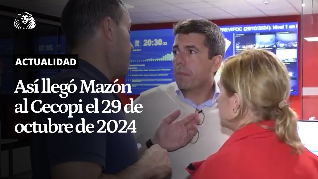 IM&Aacute;GENES IN&Eacute;DITAS | MAZ&Oacute;N lleg&oacute; al CECOPI despu&eacute;s de la primera alerta: as&iacute; le contaron la situaci&oacute;n