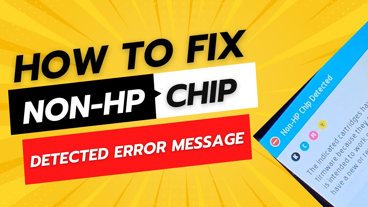 Как исправить сообщение об ошибке «Обнаружен чип не HP» #hp #error #chip