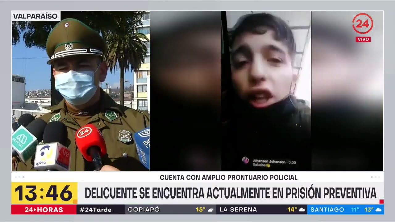 Insólito: delincuente transmitió en vivo robos en pleno centro de Valparaíso
