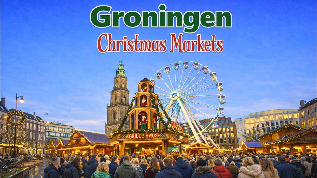Groningen Christmas Market 🎄✨ Magical Winter Walking Tour | Netherlands