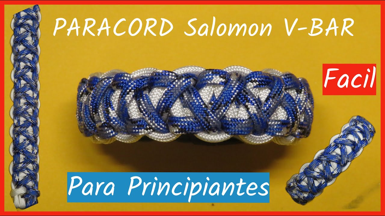 DIY PARACORD - Pulsera Salomon V-BAR - How to make Bracelets