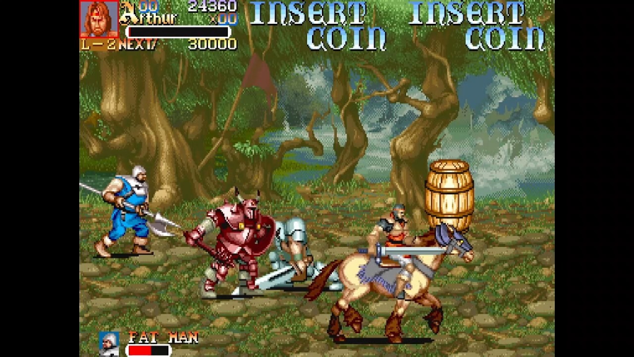Knights of the Round (1991) Arcade Original Gameplay | Capcom CPS-1