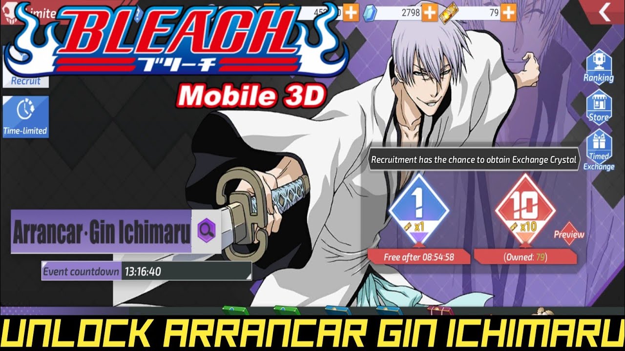 Bleach Mobile 3D | Gameplay Part 118 | Unlock Arrancar Gin Ichimaru | Zeygamming Official