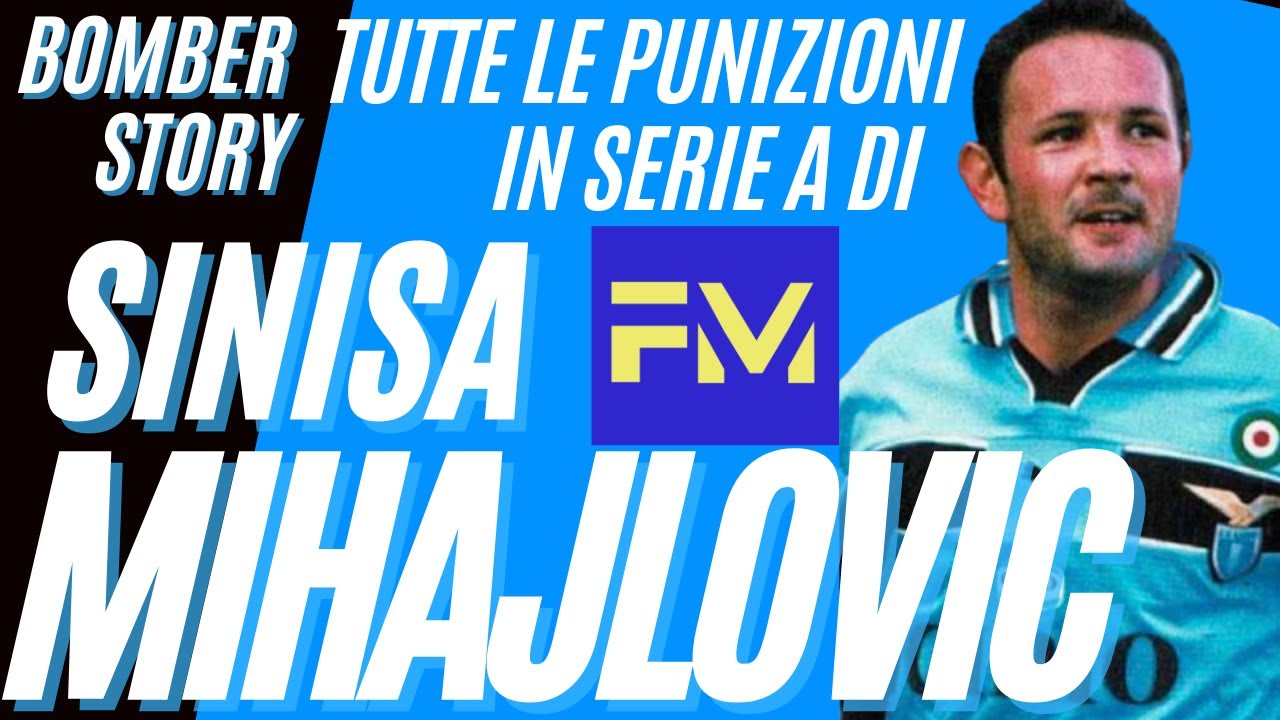 Sinisa MIHAJLOVIC: tutte le PUNIZIONI in SERIE A