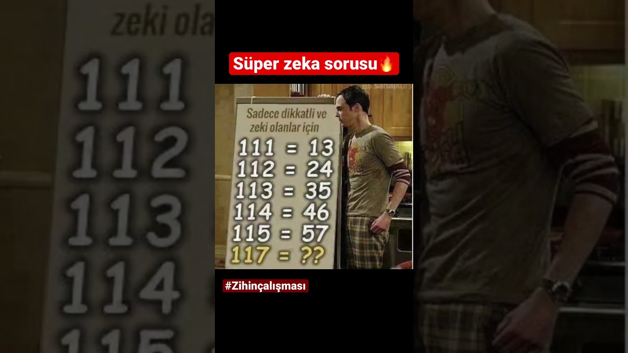 S&Uuml;PER ZEKA SORUSU🔥🔥 #zekagelişimi #zekasorusu #matematik #taktik #sırasende