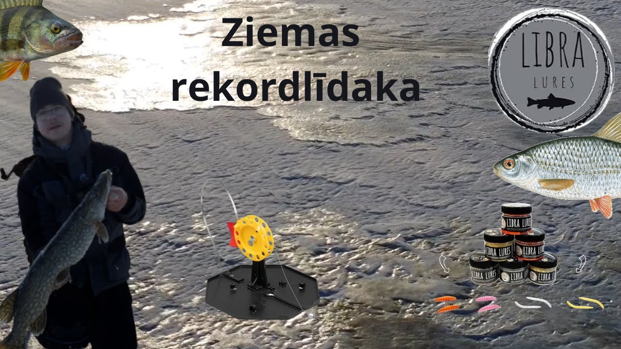 Lielākā ZIEMAS LĪDAKA manā mūžā! Ļoti veiksmīga zemledus cope Katvaru ezerā!