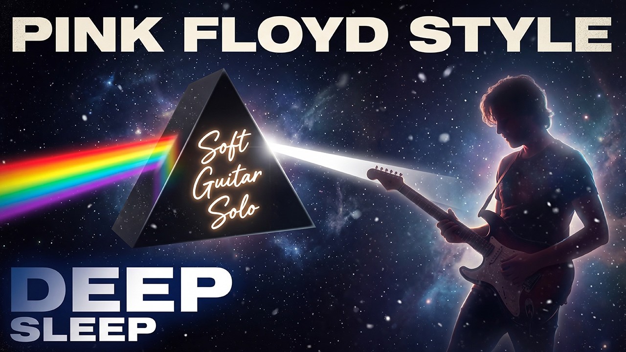 PINK FLOYD STYLE SLEEP MUSIC ★432HZ★ Soft Guitar Solo for Stress Relief & Meditation 🌙