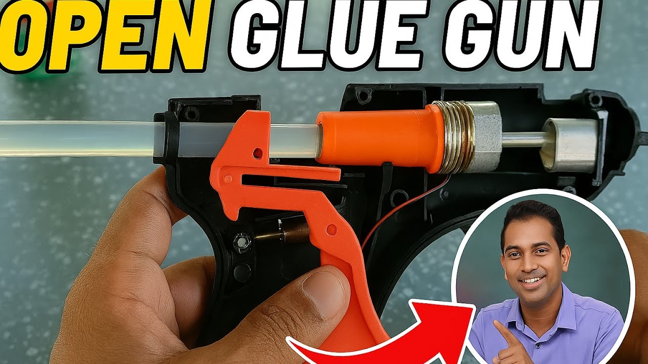 Open Glue Gun | What's Inside | How to disassemble & assemble Glue Gun