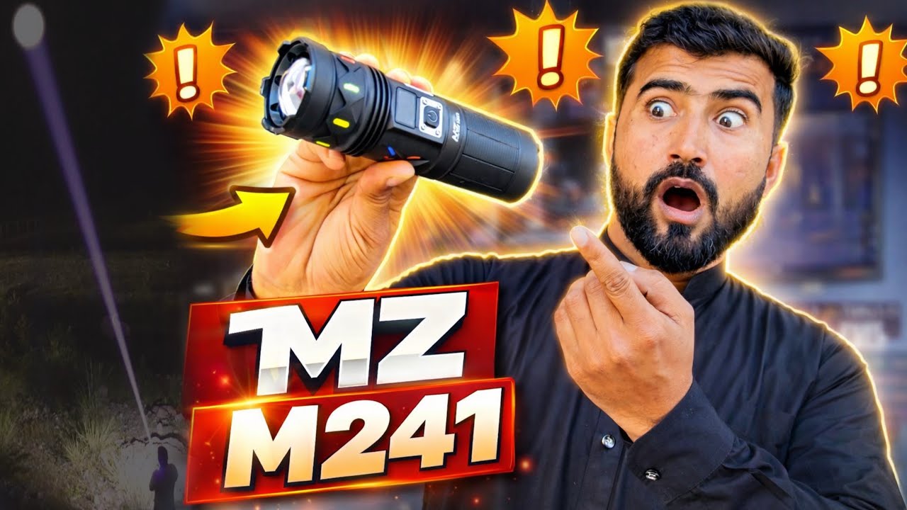 छोटा पैकेट बढ़ा धमाका 💥 || MZ M241 Rechargeable LED Metal Torch || MZ M241 Torch || Powerful Torch