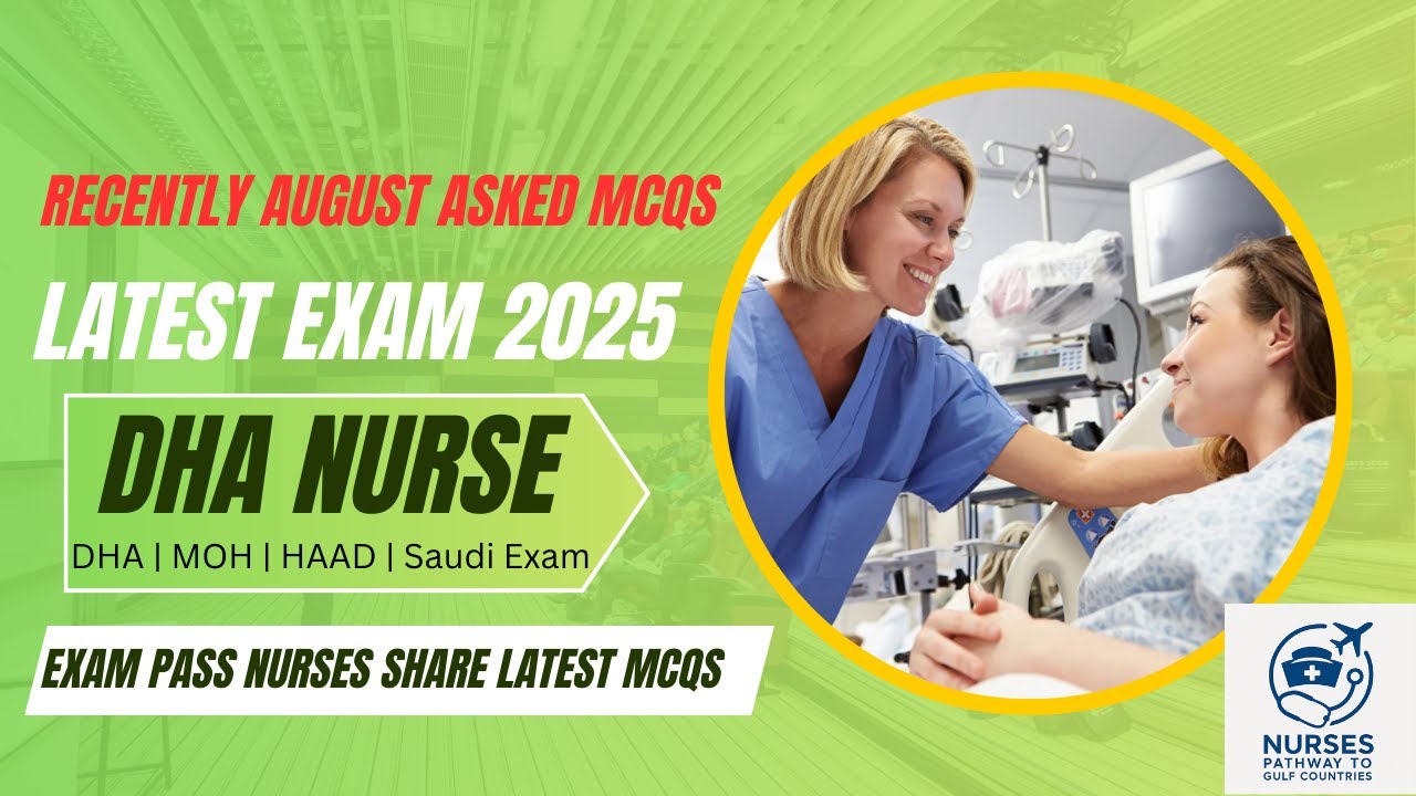 August 2025 Exam| Shared by Pass candidates Top Repeated MCQs | MOH | DHA | HAAD