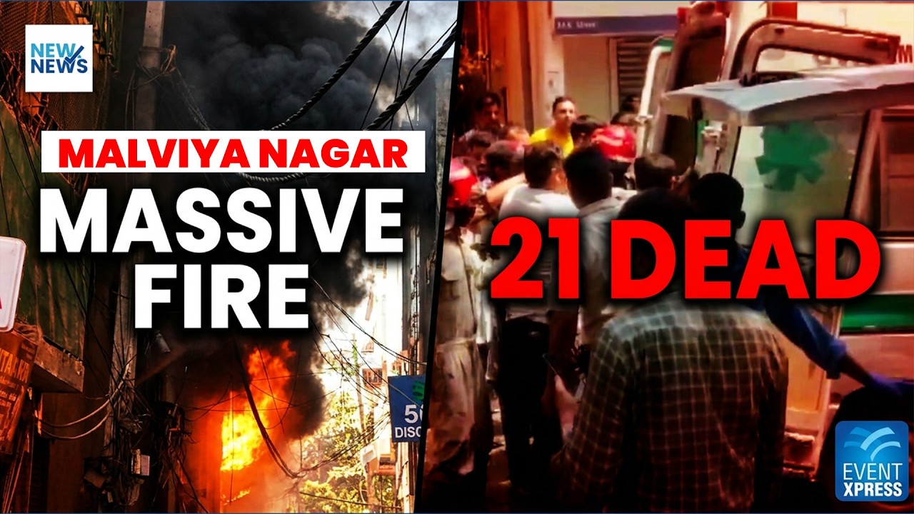 Massive Fire At Malviya Nagar Flourish Stay B&B