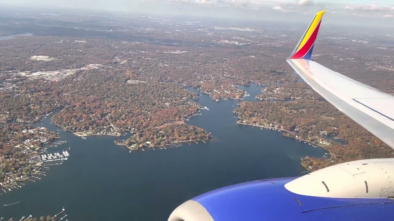 Southwest Airlines 737-700 Landing in Baltimore (BWI)