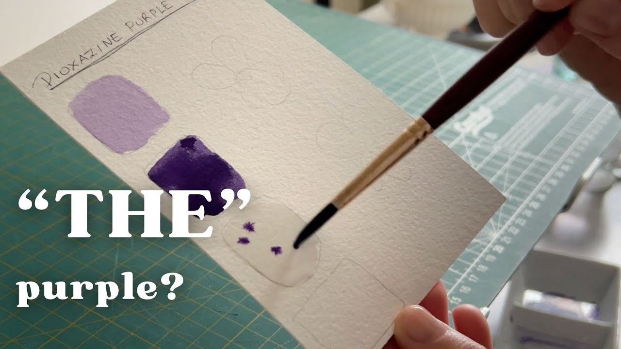 Dioxanine Purple Watercolour | History, Characteristics and Winsor & Newton Swatching