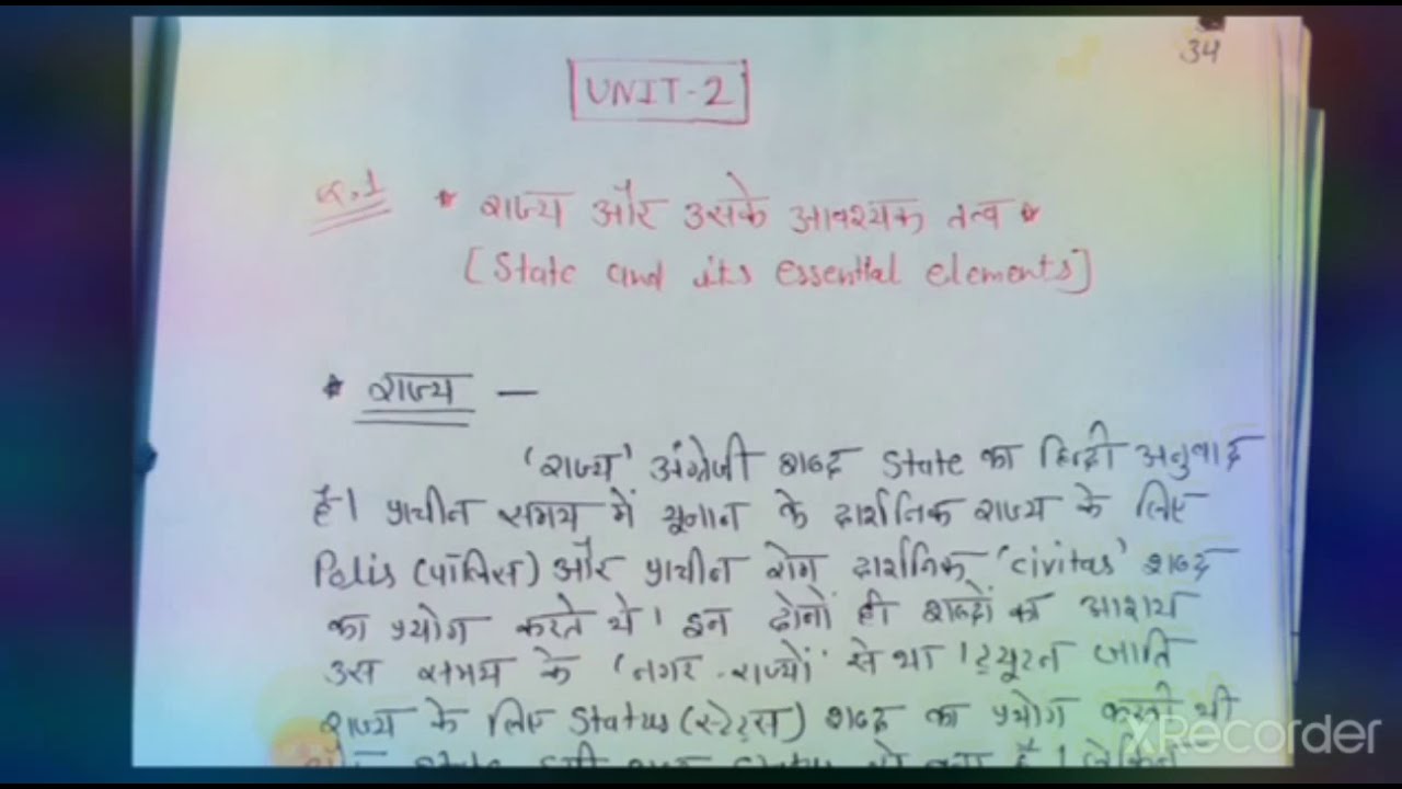 राज्य का अर्थ एवं परिभाषा (meaning and definition)## राज्य और उसके तत्व( state and its element)##