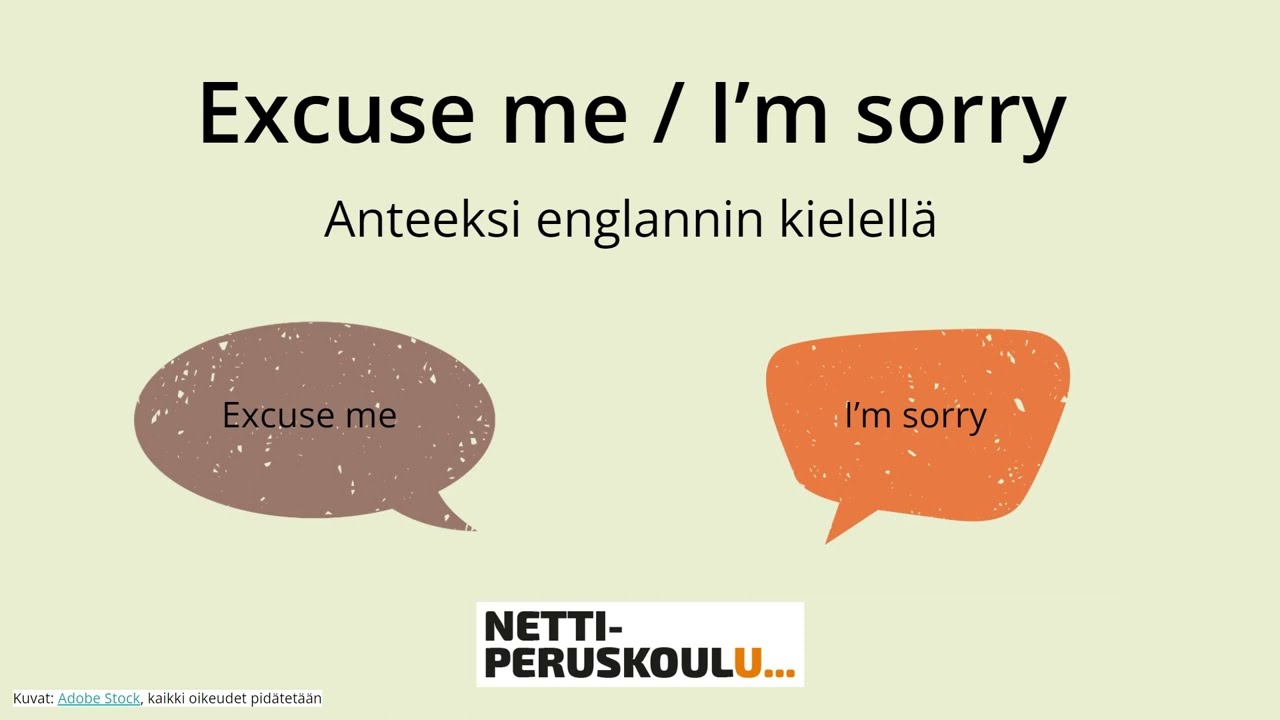 aena3: Anteeksipyytäminen (perusopetus)