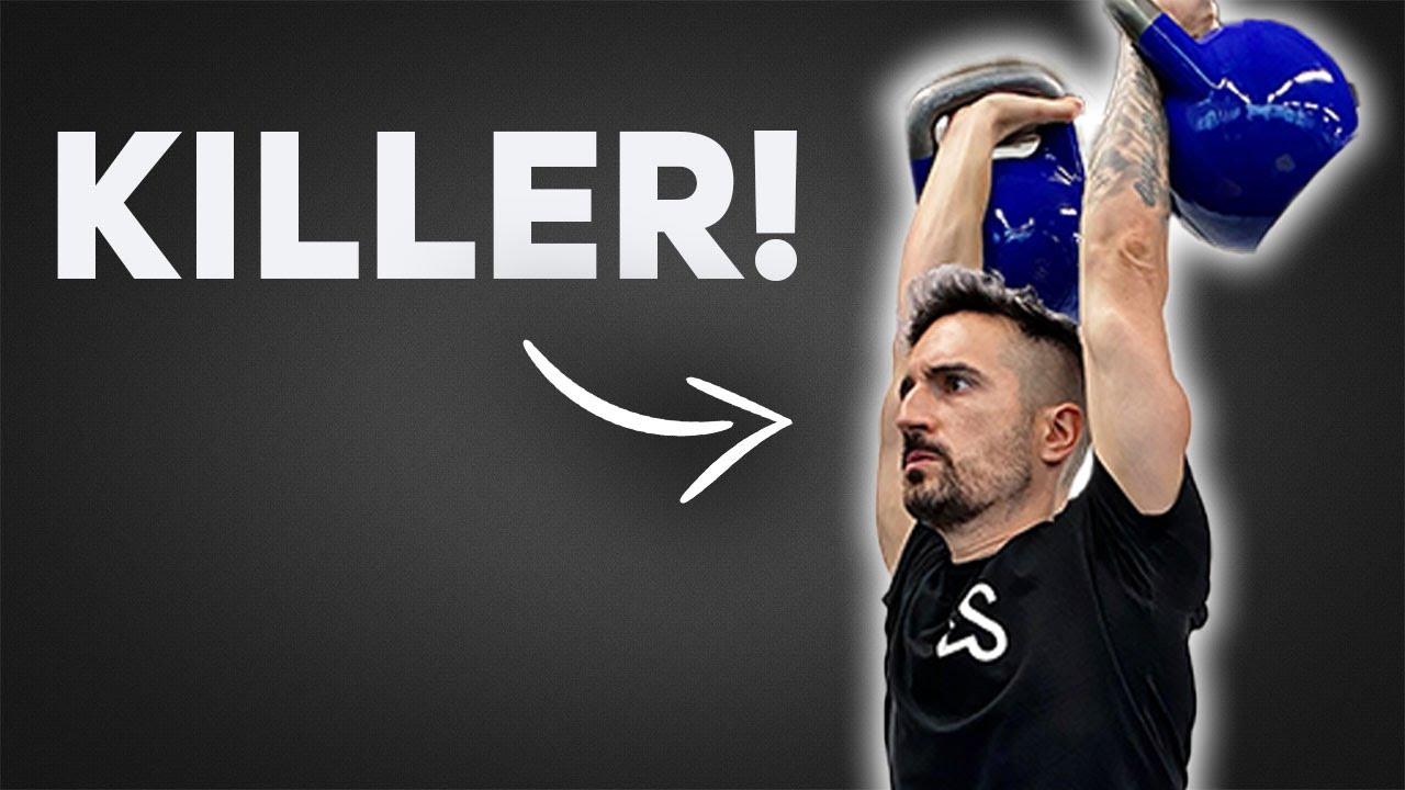 Build Full Body Power With The Double Kettlebell Half Snatch! 🔥 (24 KG)