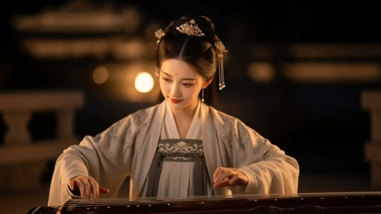 Moonlit Melody: A Beautiful Guzheng Performance