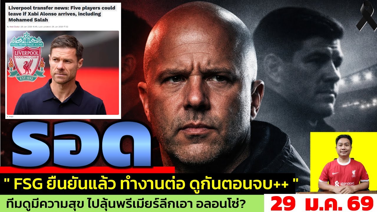 ข่าวลิเวอร์พูล​ ล่าสุด 29 ม.ค. 69 เวลา 11.39 น. - 🔥“Ornstein เตือนตรง Slot รอดตอนนี้ ซัมเมอร์ไม่แน่”
