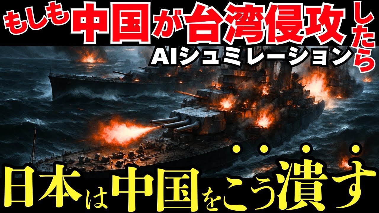 もしも中国が台湾を侵攻しアメリカが介入せず日本が最前線に立ったら自衛隊と台湾軍はどう中国軍を撃退するのか？【AIシミュレーション】