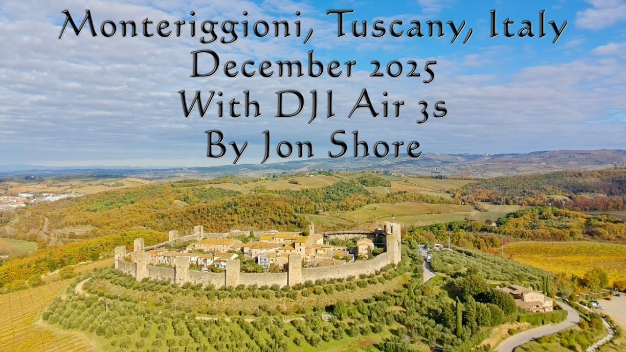 Monteriggioni, Tuscany, Italy, December 2025 with DJI Air 3s 4K