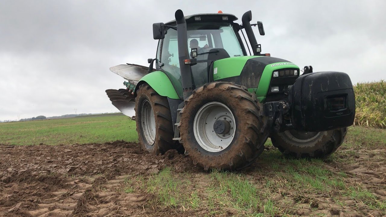 Orka 2020 Deutz Fahr TTV M620 z pługiem  Kverneland ED100