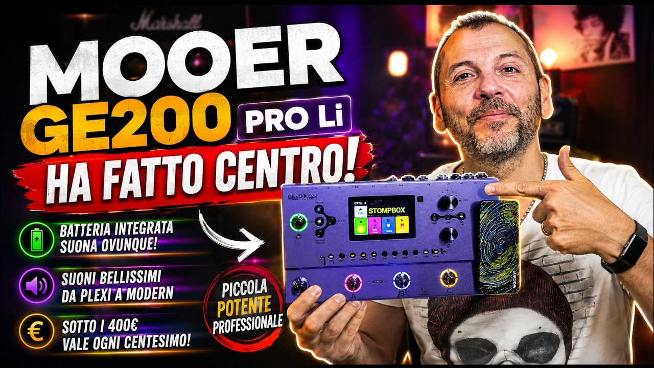Questa volta Mooer ha fatto centro! Mooer GE-200 Pro Li.Piccola, Potente e con dei suoni Bellissimi!