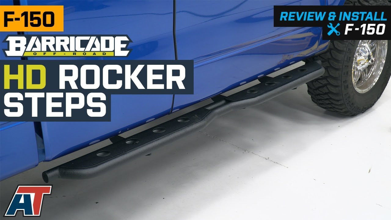 2009-2014 F150 Barricade HD Textured Black Rocker Steps SuperCab & SuperCrew Review & Install