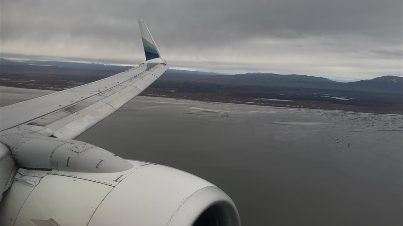 Alaska Boeing 737-700 Long Approach & Landing Anchorage Ted Stevens Intl. (PANC)