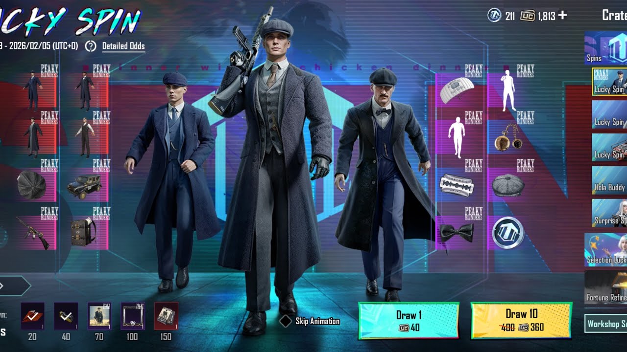 Thomas Shelby suit crate opening ( Peaky Blinder X PUBG ) best luck ever 