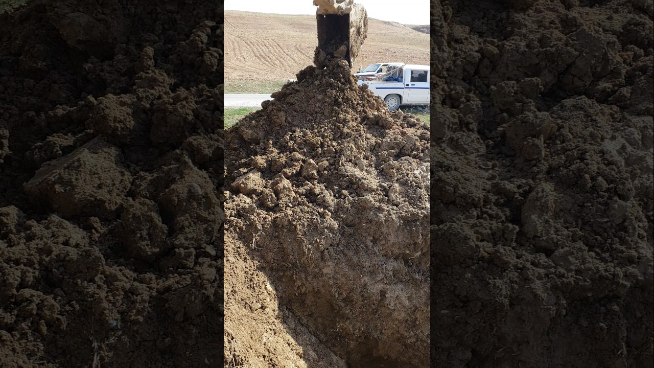Pipeline Operation:Precise Excavation of Drinking Water Pipelines with Excavators. #excavation