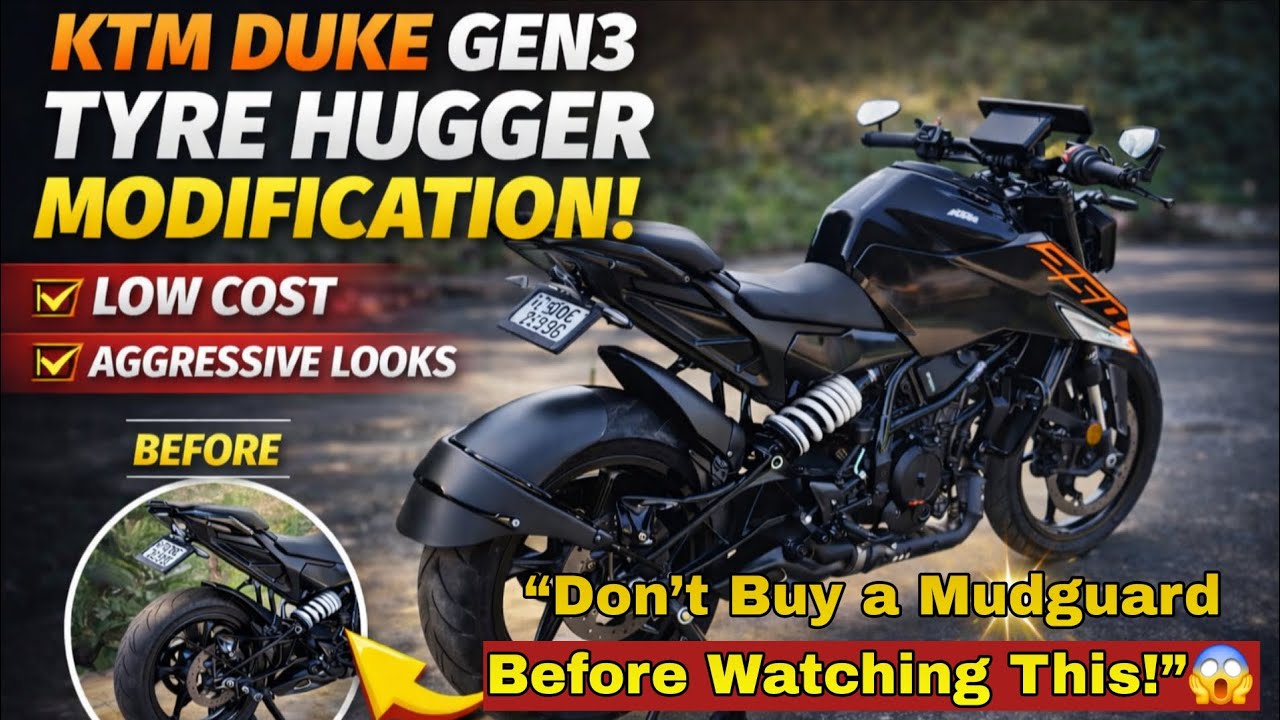 Ktm Duke Gen3 Tyre  Hugger Modification | Low cost |@Just X99rs 😱 | In Tamil 