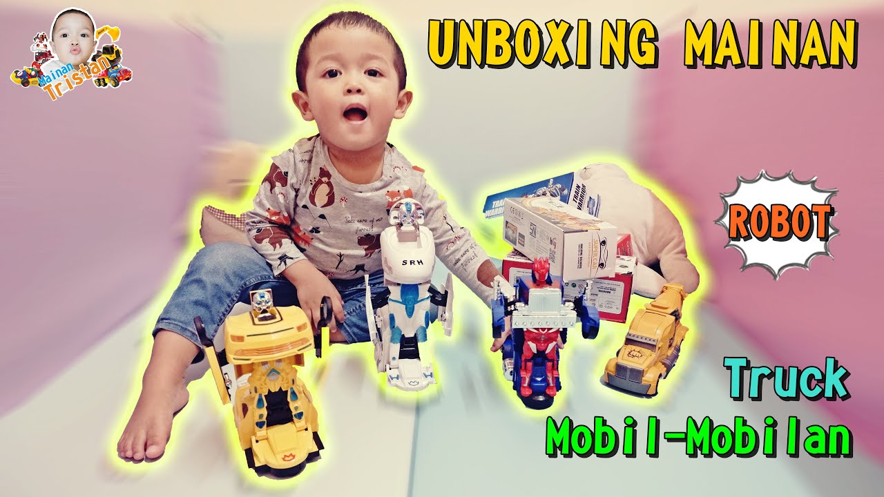 Mainan Mobil Mobilan, Mainan Truk dan Kereta ROBOT | UNBOXING MAINAN