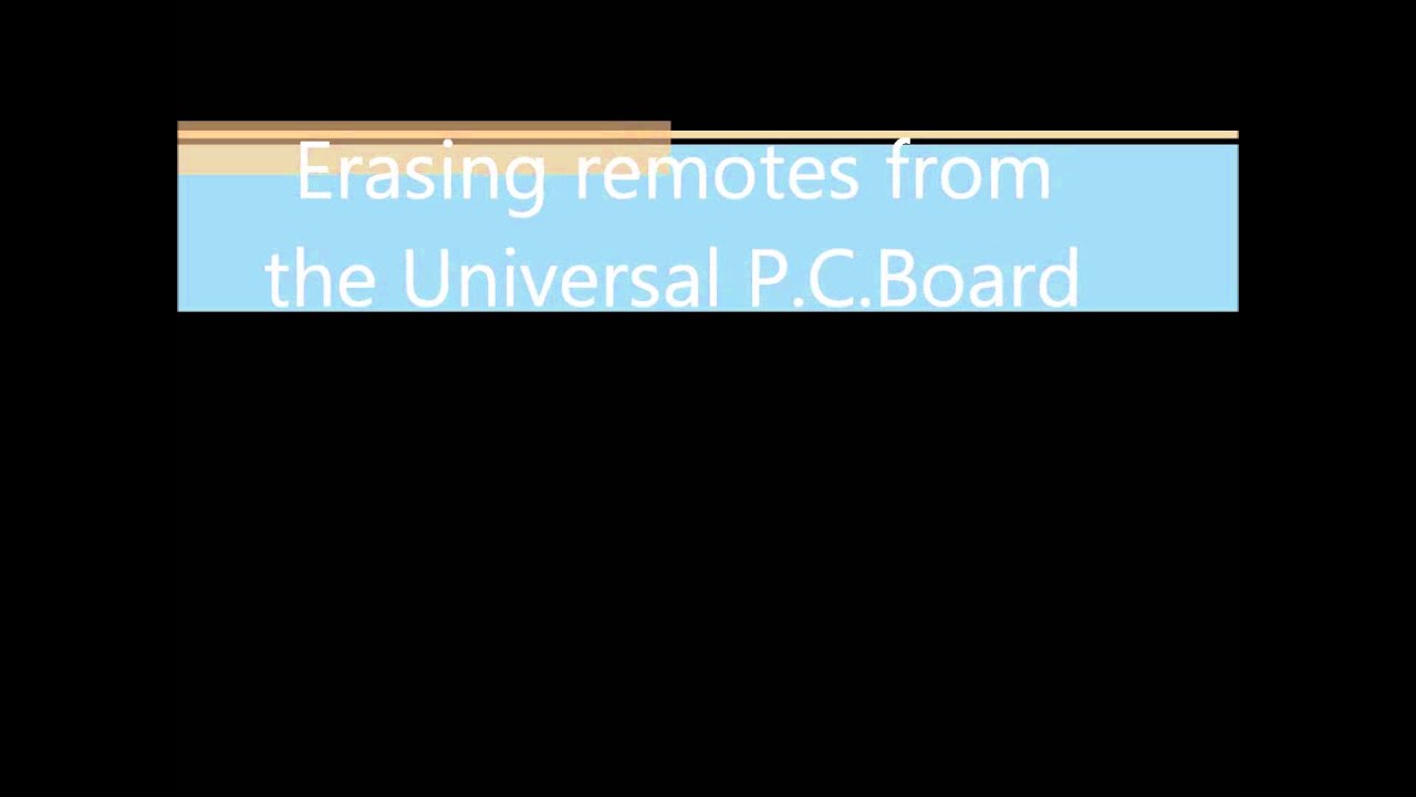 DACE- Programming and Erasing DACE remotes from the Universal Control Board