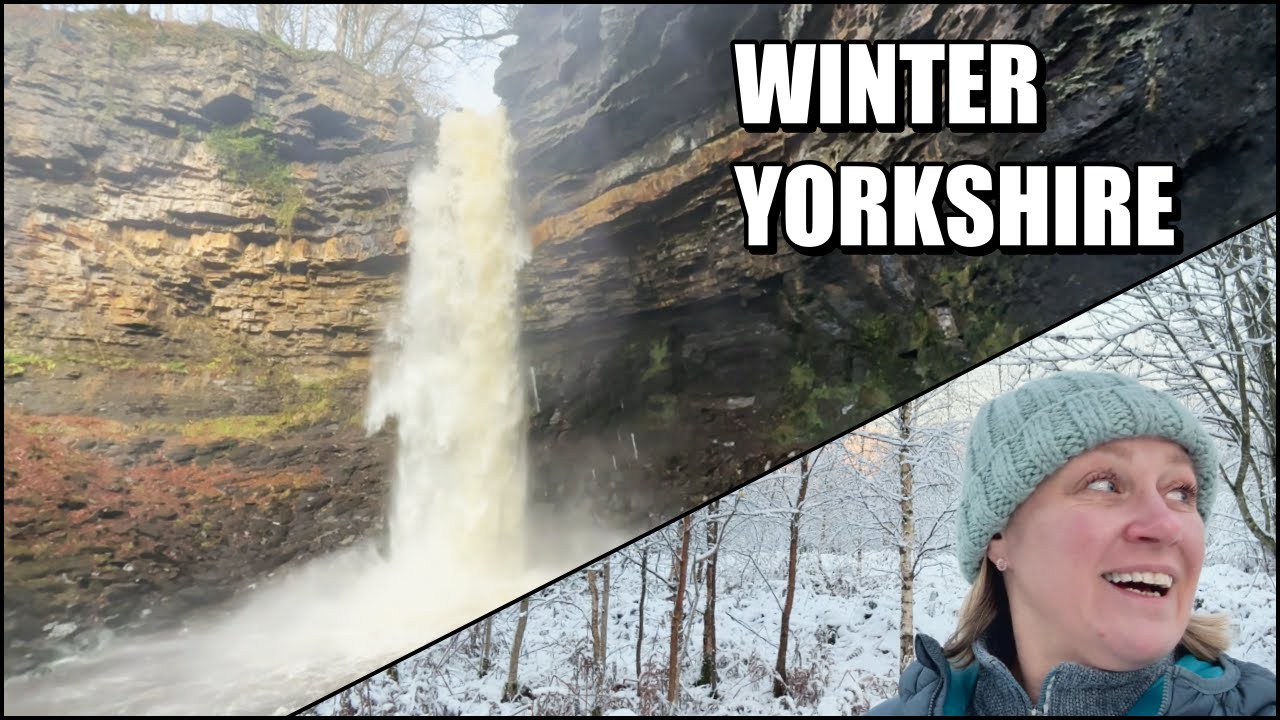 Winter Vanlife in Yorkshire | Snow, Waterfalls and Malham Cove