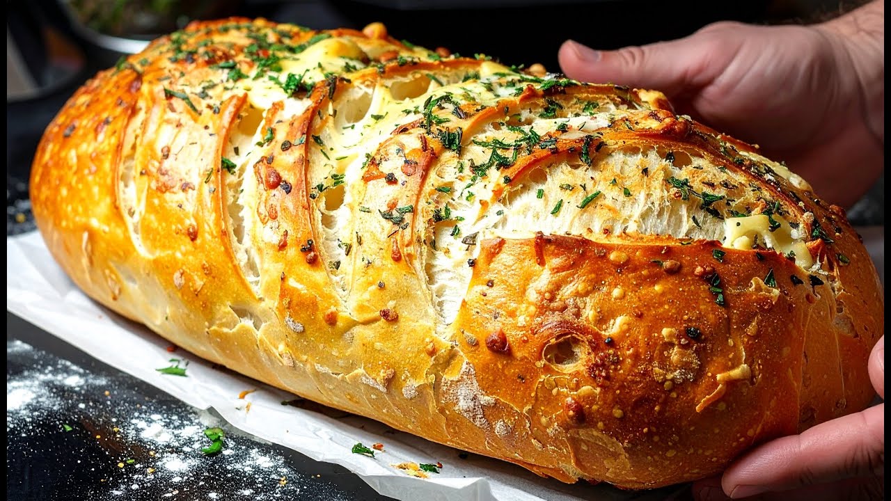 Лучший чесночный хлеб – быстро и легко! Это просто вызывает привыкание 😍
