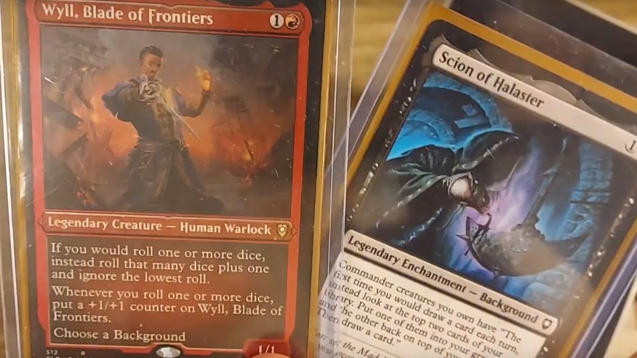 Wyll, Blade of Frontiers w/ Scion of Halaster Background - My Dice Rolling Reanimator EDH MTG Deck