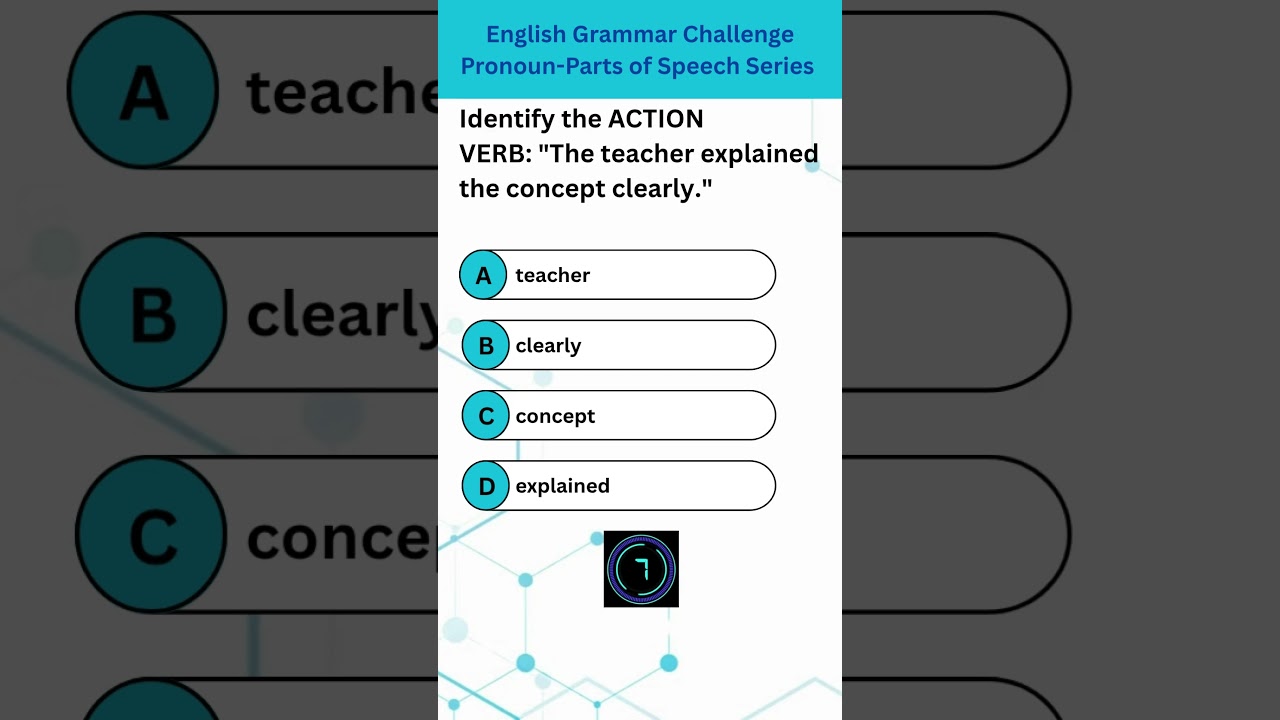 Q18 Verb MCQ to Test Your Grammar Genius! | Action, Helping, Linking & Modal Verbs | Quiz Challenge