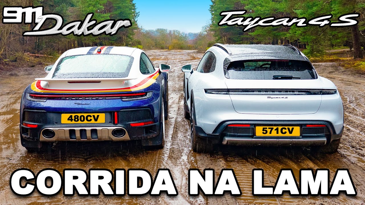 Porsche 911 Dakar vs Taycan vs 911 GTS vs Macan vs Cayenne: CORRIDA OFF-ROAD