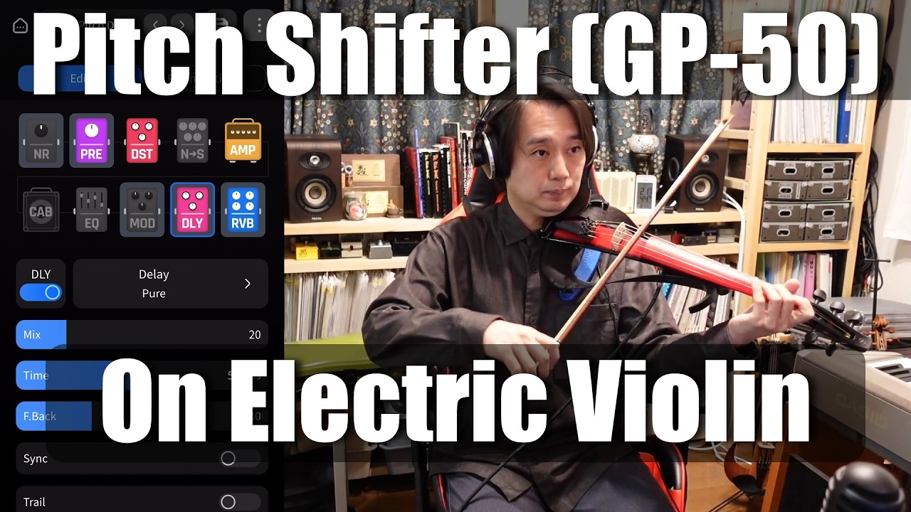 Valeton GP-50 Pitch Shifter Demo on Electric Violin | Latency Check + Loop Play (Talk/Review Next)