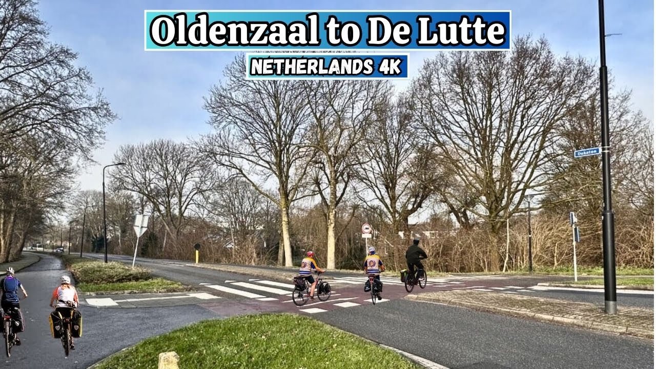 By E-Bike from Oldenzaal to De Lutte, Netherlands | Scenic Winter Ride